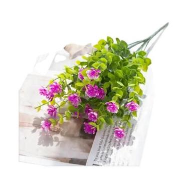 Imagem de Flores Artificiais De Eucalipto, Planta Falsa, Buquê De Casamento, Dec