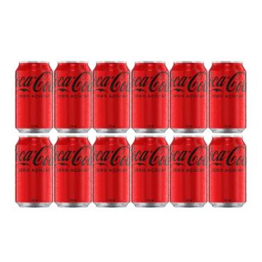Imagem de Pack de Coca-Cola Sem Açúcar lata 350ml 12 unidades