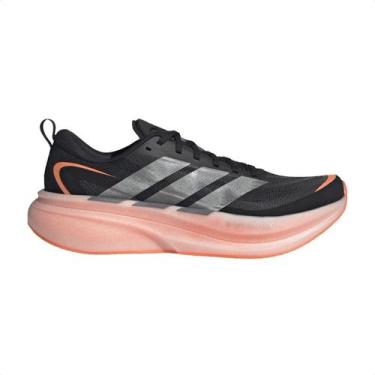 Imagem de Tênis Corrida Masculino Adidas Supernova Glide Preto E Laranja, Black,