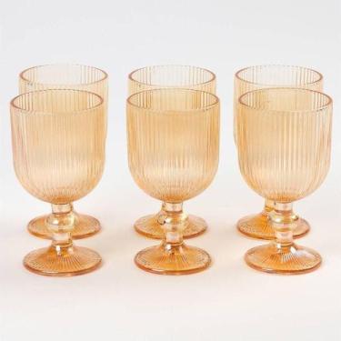 Imagem de Jogo De 6 Taças De Vidro La Vittra Ambar - OUTRAS MARCAS