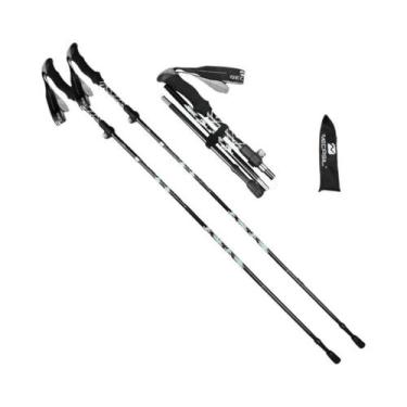 Imagem de Bastões De Trekking Ultraleves Ajustáveis 2PCS Para Caminhadas Ao Ar L