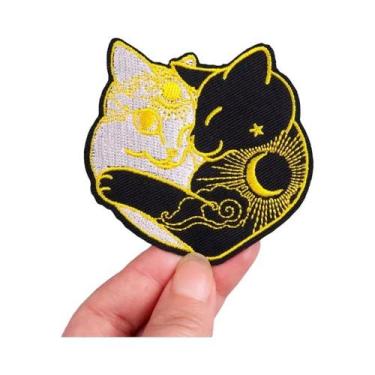 Imagem de Adesivos De Gato Fofos Para Roupa, Bordados Em Desenho Animado, Tipo A