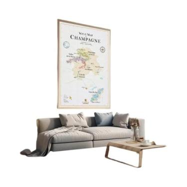 Imagem de Mapa De Vinhos De Bordéus, Espanha, Itália, Pintura Em Tela, Pôster De