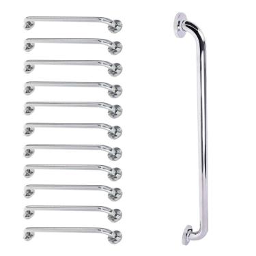 Imagem de Barra de Apoio Alca 80cm kit 11 Uni Acessibilidade Deficiente Cadeirante Idoso Box Banheiro Seguranca Corrimao Corredor