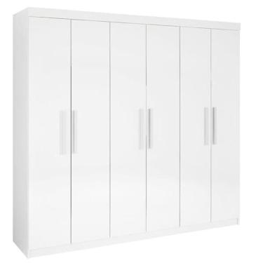 Imagem de Guarda Roupa Casal 6 Portas 4 Gav - Leblon-branco - D`doro
