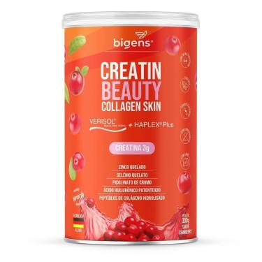 Imagem de Creatina Creatin Beauty Colágeno Verisol Haplex Plus Zinco Selênio Ácido Hialurônico 300g - Bigens-Unissex