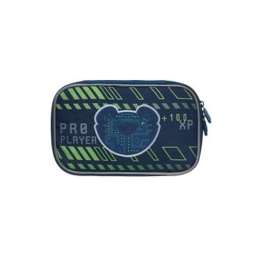 Imagem de Estojo Box Pacific Tigor T Tigre Gamer Azul e Verde-Masculino