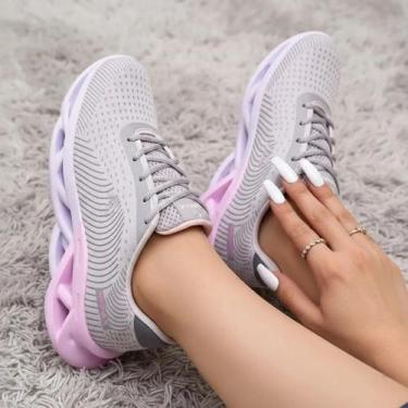 Imagem de Tênis Feminino Impax Macio Leve Academia Treino Caminhada Treino Confo