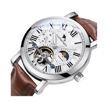Imagem de Relógio Mecânico Automático De Luxo Masculino Com Design Recortado, Mu