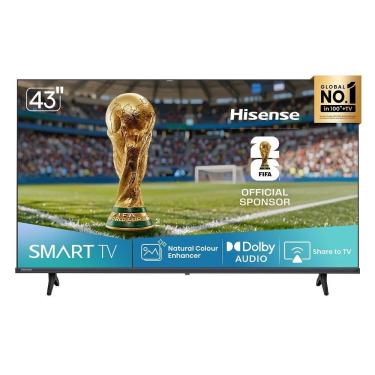 Imagem de Smart TV Hisense DLED FULL HD 43 43A4NV Com Processador AI HDR10 DTS Virtual X Dlna Alexa E Google