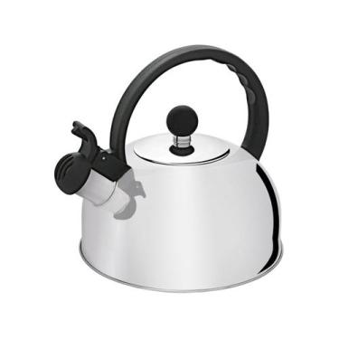 Imagem de Chaleira em Aço Inox Com Apito Fixo 1,75l Inox - Hercules, 2L, Inox