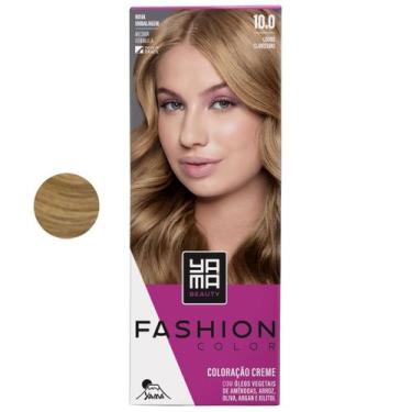 Imagem de Coloração Yama Fashion Color Tintura Tinta Cabelo Creme Mini Kit 10.0 