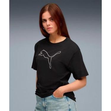 Imagem de Camiseta Feminina Puma HER Ampla Graphic-Feminino