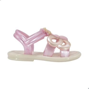 Imagem de Sandália Mini Melissa Hip Fly Baby Bege/Rosa