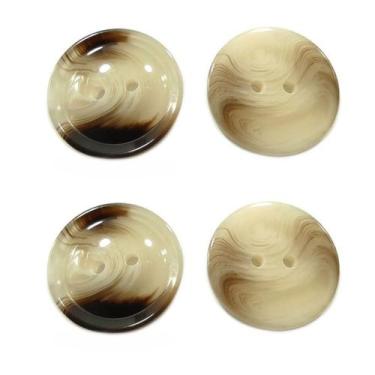 Imagem de Botão Tartaruga 21mm 2 ou 4 Furos Para Blazer Costura Casaco 200 peças