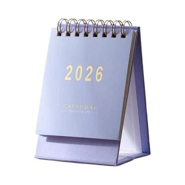 Imagem de Calendário De Mesa Pequeno 2026 Criativo Com Espiral, Planejador Simpl