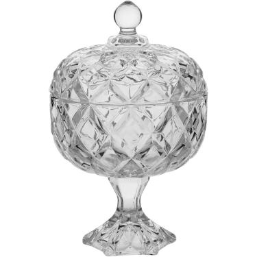 Imagem de Mellione Potiche 29X18X18Cm Cristal Eco Transp