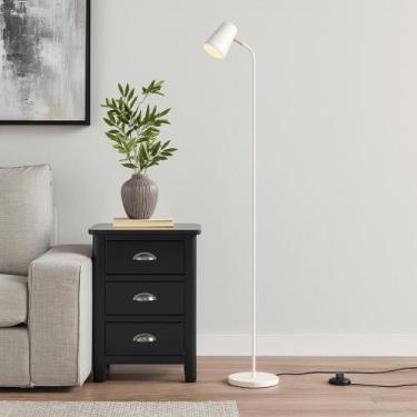 Imagem de Luminária de Piso Clara com Cúpula Articulada e Design Moderno - Lumim