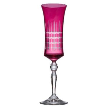 Imagem de Taça champanhe Grace magenta cristal 190ml -Bohemia, 3 meses por defei