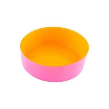 Imagem de Centro de mesa Milky vidro amarelo rosa 300ml 12x4,5cm -L Hermitage - 