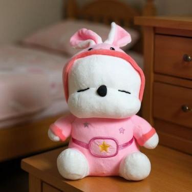 Imagem de Ursinho de Pelúcia Urso Vestido de Coelhinho Antialergico - Jr Toys, R