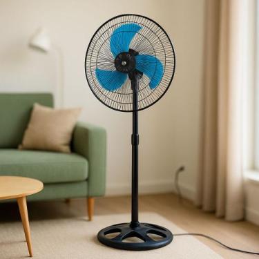Imagem de Ventilador Pedestal De Chão Potente Giratório Regulável 110V - A Casa 
