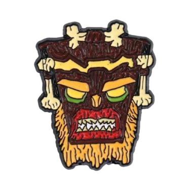 Imagem de Broche De Metal Em Formato De Homem Selvagem, Emblema Divertido Com Pi