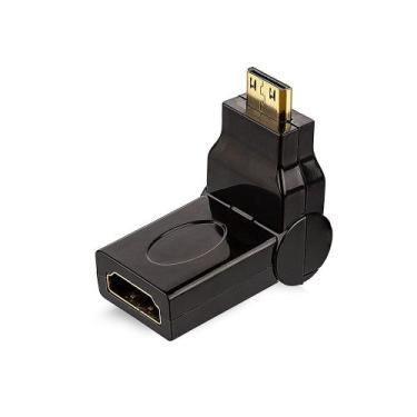 Imagem de Adaptador 90 Graus Mini HDMI para HDMI - CIRILO CABOS