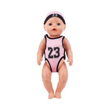 Imagem de Roupa De Ginástica Justa Ao Corpo Estilo Maiô Kawaii Para Bonecas Amer