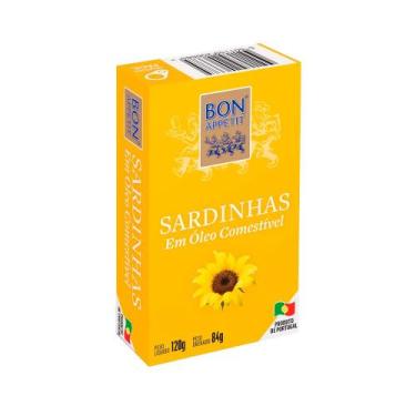 Imagem de Sardinhas em Óleo Comestível Bon Appetit 120g