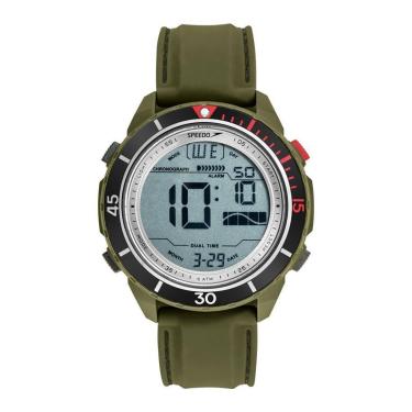 Imagem de Relógio Speedo   0g0evnv Esportivo Digital Verde-Masculino