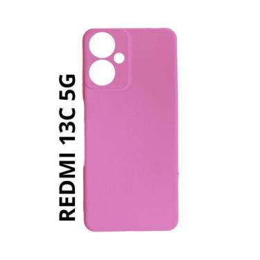 Imagem de Capa Case Aveludada Compatível Para Xiaomi Redmi 13c 5G - DB, Rosa-Cla