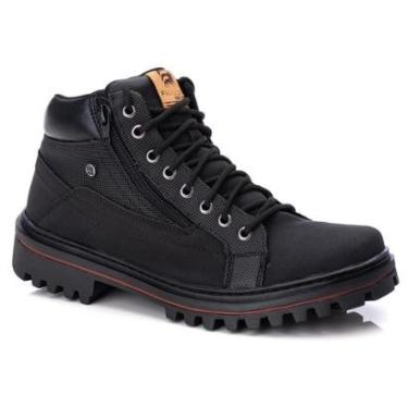 Imagem de Bota Coturno Adventure Masculina Solado de Borracha Palmilha Macia Confortável Resisten...