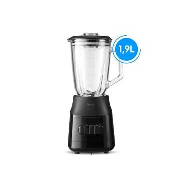 Imagem de Liquidificador Elgin Super Force Preto 900W 3 Velocidades Jarra de Vidro 1,9L Função Pu...