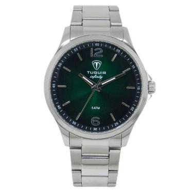 Imagem de Relógio Masculino de Aço Tuguir Analógico Infinity TGI37220 Prata e Ve