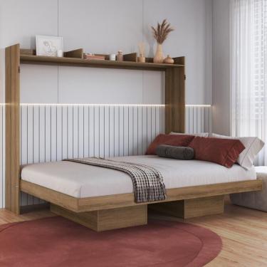 Imagem de Cama De Casal Articulada Para Colchão 188x138cm Multimoveis CR40130 Mel