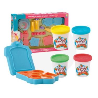 Imagem de Kit de massinhas com forminhas para cafe da manha 8199 - divertoys