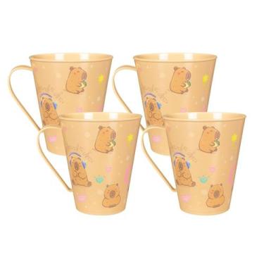 Imagem de Caneca Infantil Decorada Estampas Personagens 360ml - - PLASUTIL, 4