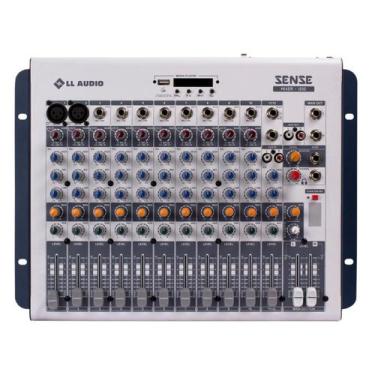Imagem de Mesa de som Mixer Sense 1202 com 12 canais LL Audio