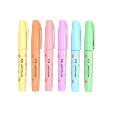 Imagem de Mini Marca Texto Lumini Scents Pastel - 1-3,5mm - CIS, Verde