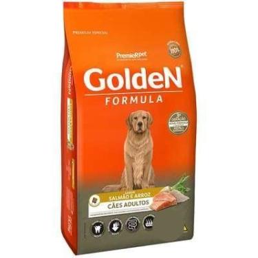 Imagem de Ração Seca Golden Formula para cães adultos sabor salmão e arroz 15kg.