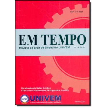 Imagem de Revista Em Tempo - Vol.13 - 2014 - LETRAS JURIDICAS, 3