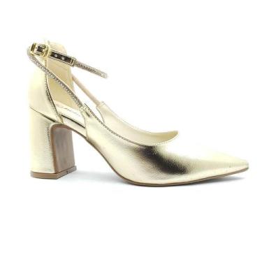 Imagem de Sapato Bebecê Feminino T7021-236, 34, Dourado