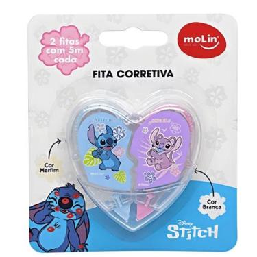 Imagem de Fita Corretiva Mercur 31368 Conjunto Stitch e Angel com 2 Unidades de 