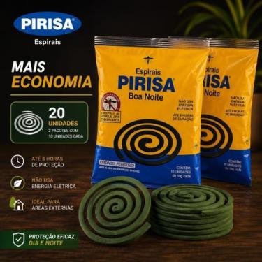 Imagem de Repelente Espiral Pirisa Boa Noite Mata Mosquito Dengue Pernilongo Mur