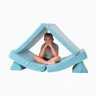 Imagem de Freso Baby Soft Play Sofá De Brincar Modular Montessoriano, Sofá Infantil 4 Peças Para áreas Internas Verde
