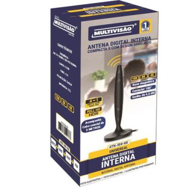 Imagem de Antena Digital Interna HDTV ATN-300-HD - MULTIVISÃO