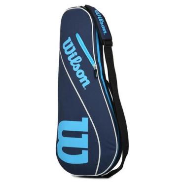 Imagem de Raqueteira de Tênis Wilson Advantage III Triple Navy