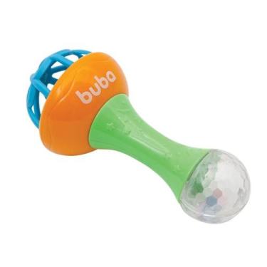 Imagem de Chocalho Baby Shake Verde E Laranja 11854 - Buba