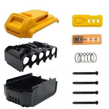 Imagem de Caixa Plástica Para Bateria Li-Ion DeWalt 18V 20V Para XR DCB183 DCB20